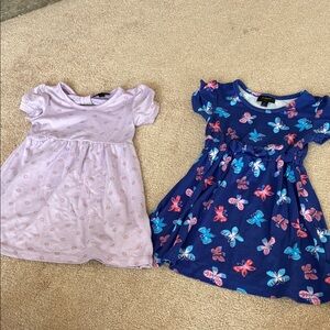 Charming Butterfly and Floral Kids Dress Set